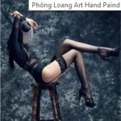 Phông loang art hand paind MD051